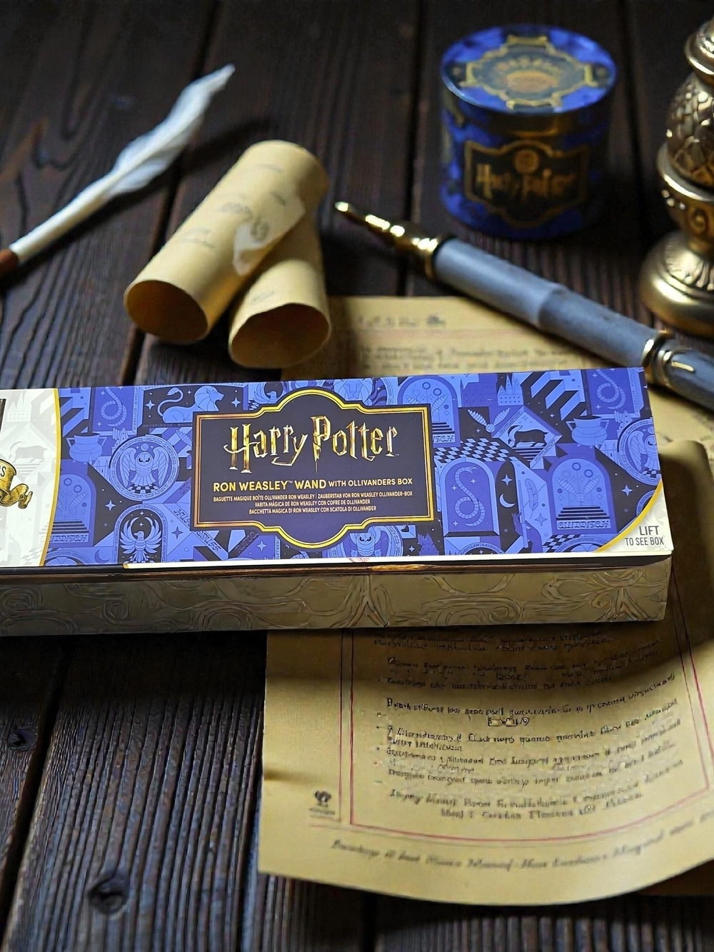 Warner Bros. Harry Potter Ron Weasley Wand with Ollivanders Box